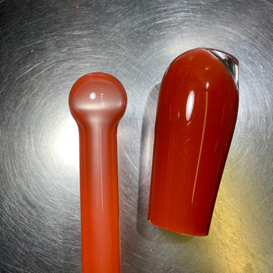 Clear over Dense Orange Knuckles