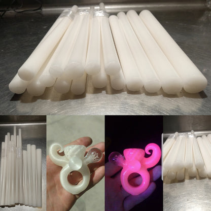 UV White Satin Thick Rods